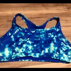 Tye dyed sports bra